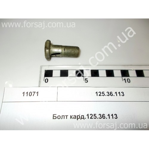 Болт 125.36.113 карданный оцинкованый (пр-во Украина)